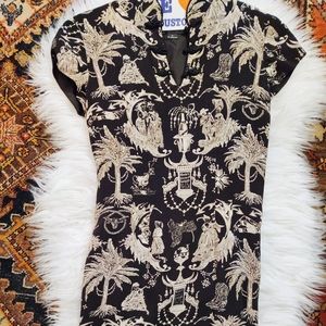 Nicole Miller Western Chinese Print Dress